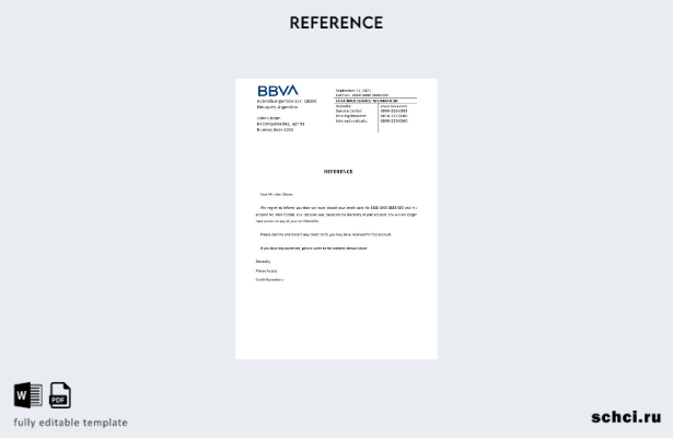 скачать цифровой шаблон с информацией о закрытии банка BBVA в Аргентине
